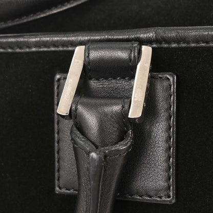 Loewe Black Suede Amazona 36 Handbag
