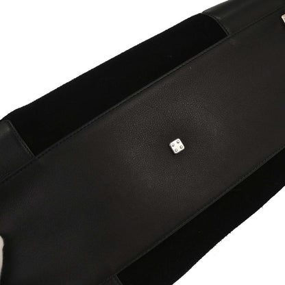 Loewe Black Suede Amazona 36 Handbag