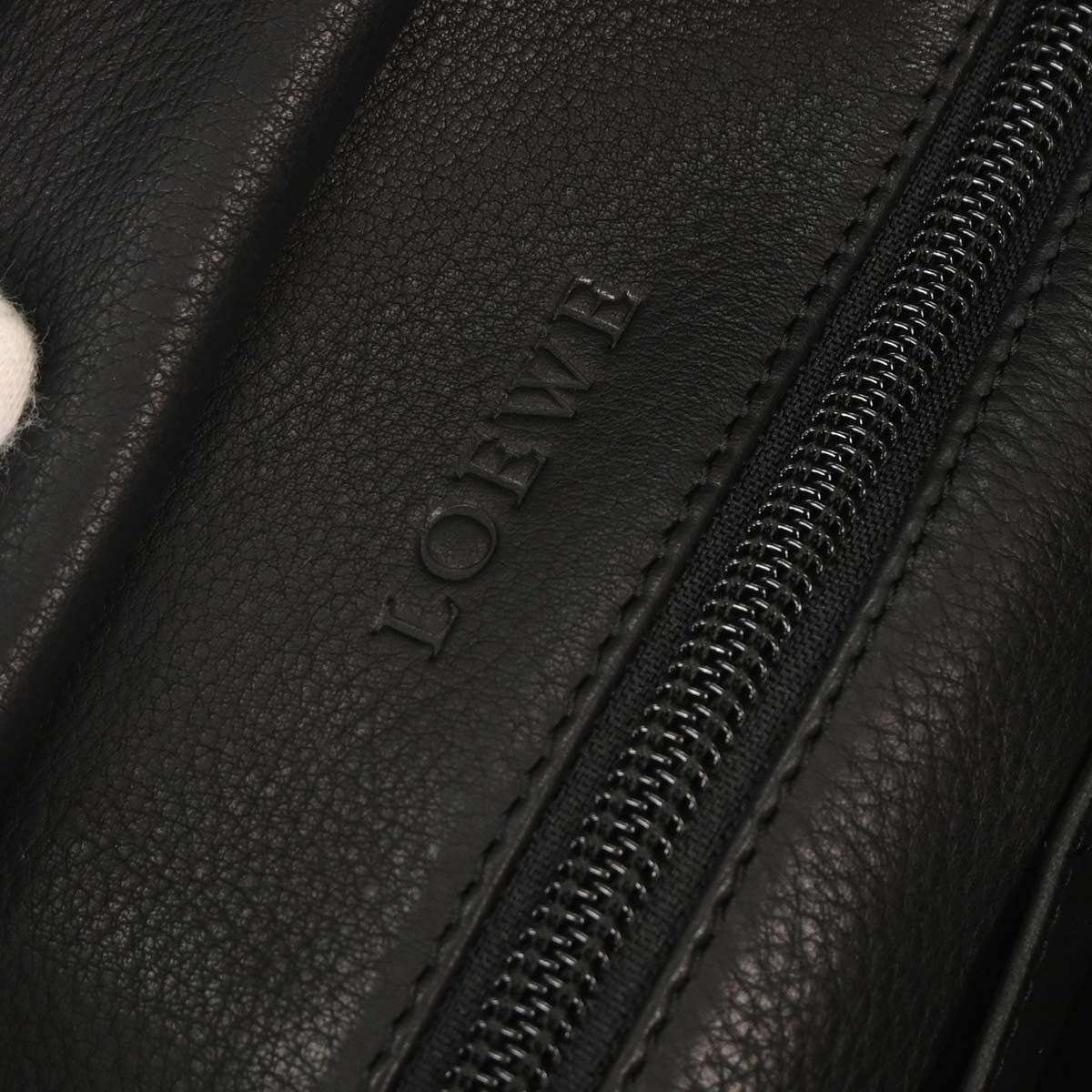 Loewe Black Suede Amazona 36 Handbag