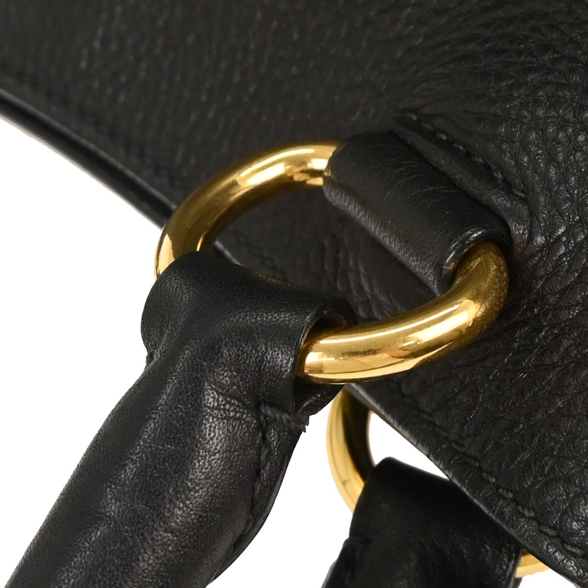 Prada Black Leather 2way Handbag