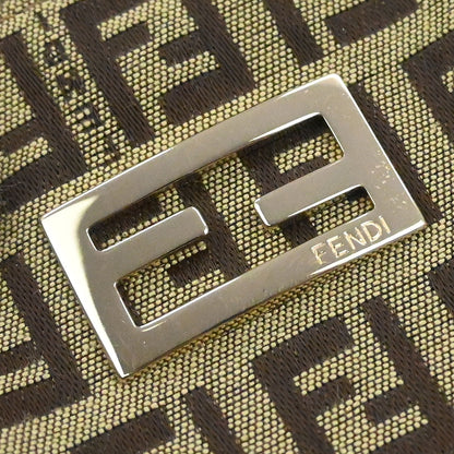 Fendi Brown Canvas Zucchino Tote Handbag