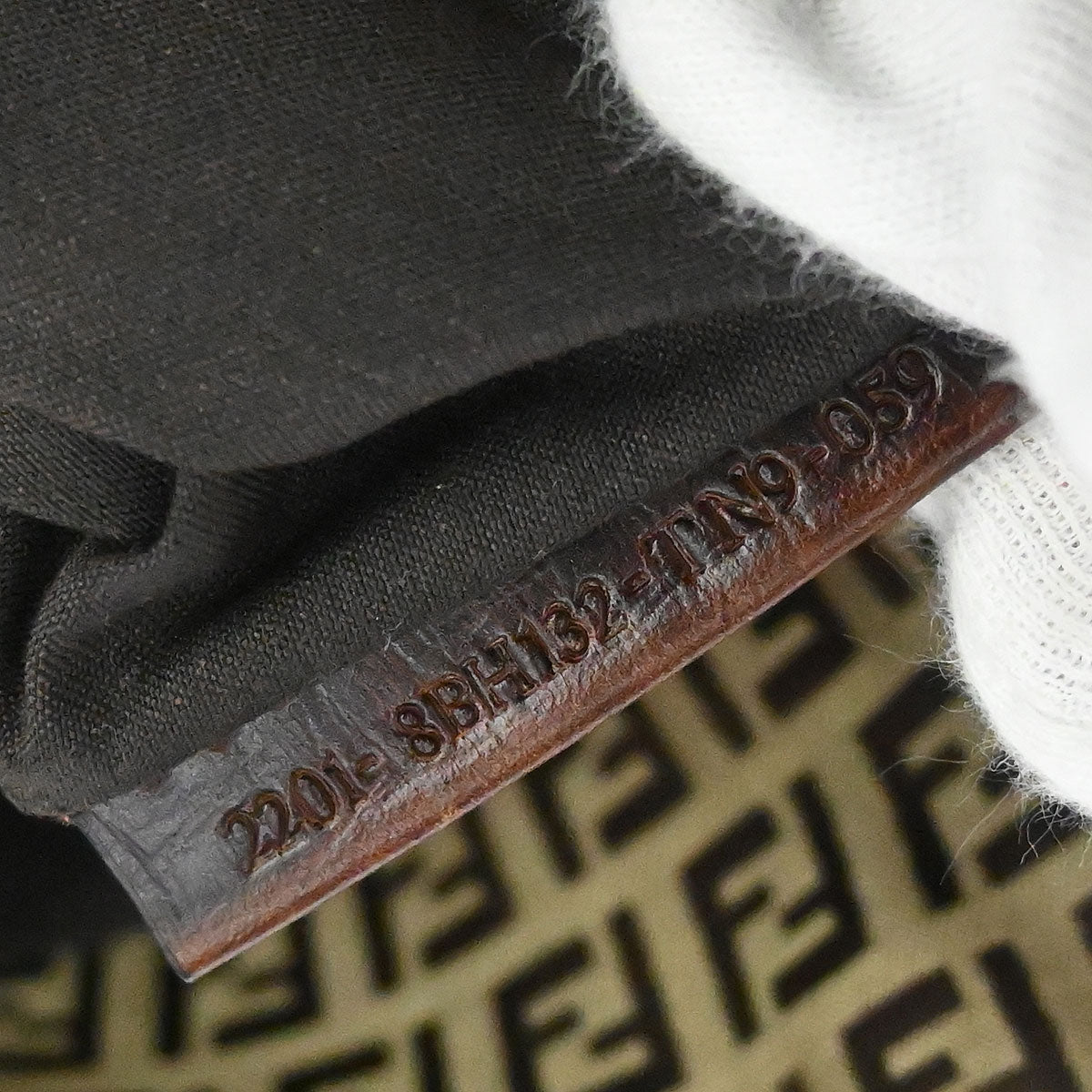 Fendi Brown Canvas Zucchino Tote Handbag