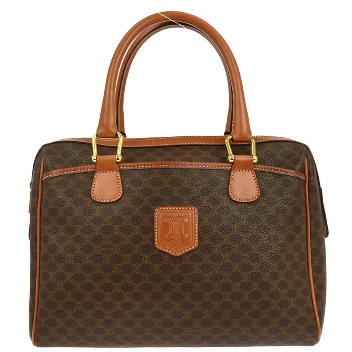 Celine Brown PVC Macadam Handbag