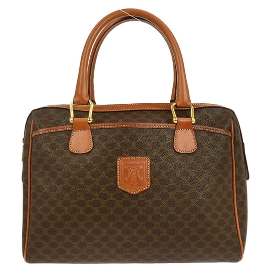 Celine Brown PVC Macadam Handbag