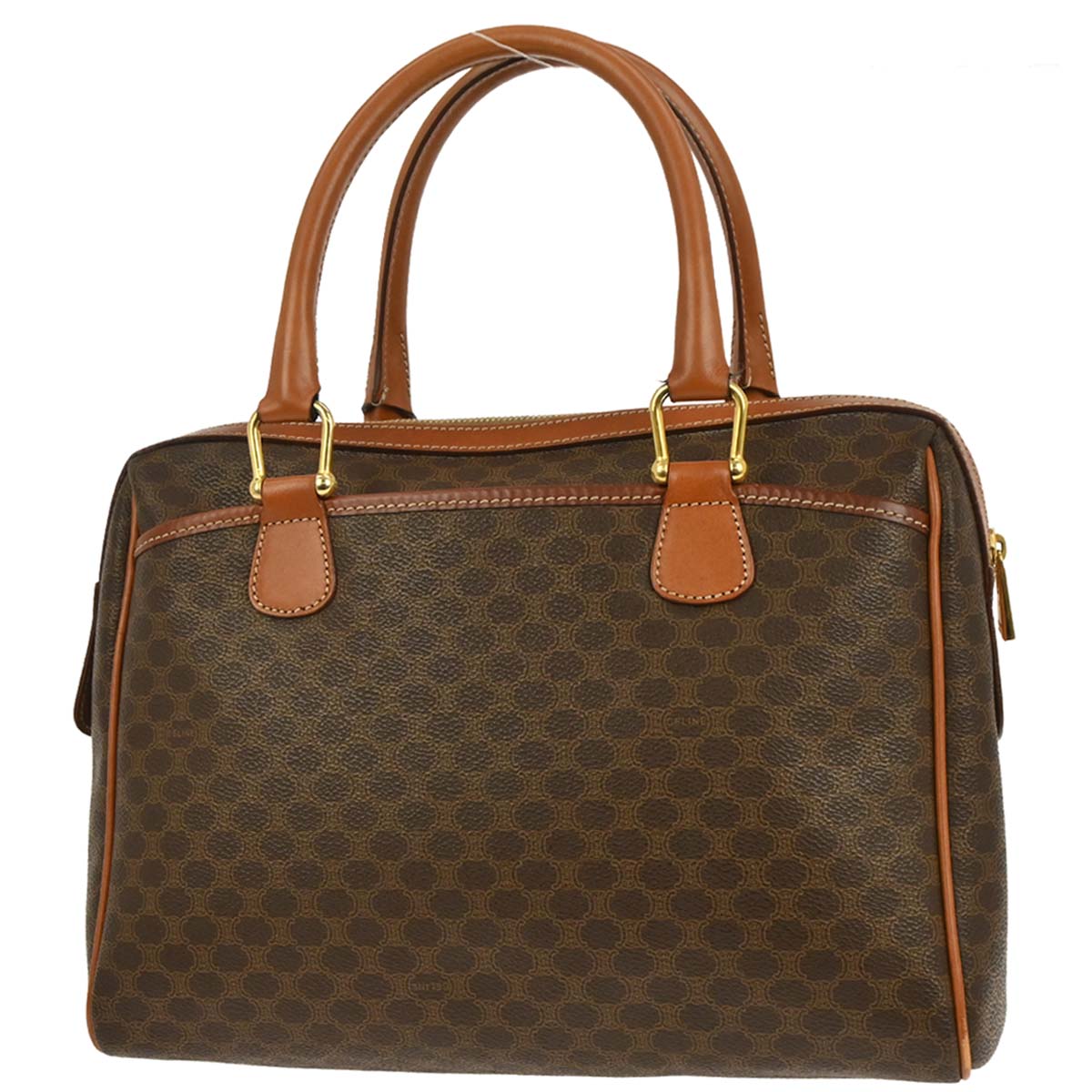 Celine Brown PVC Macadam Handbag