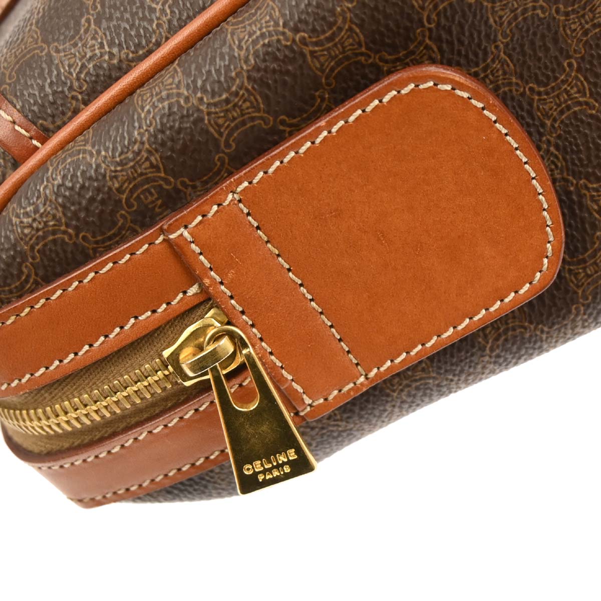 Celine Brown PVC Macadam Handbag