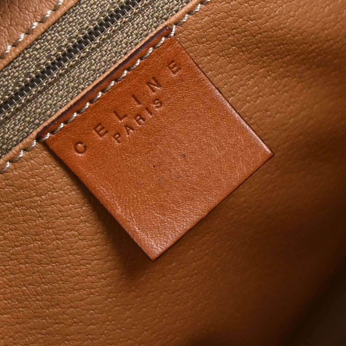 Celine Brown PVC Macadam Handbag