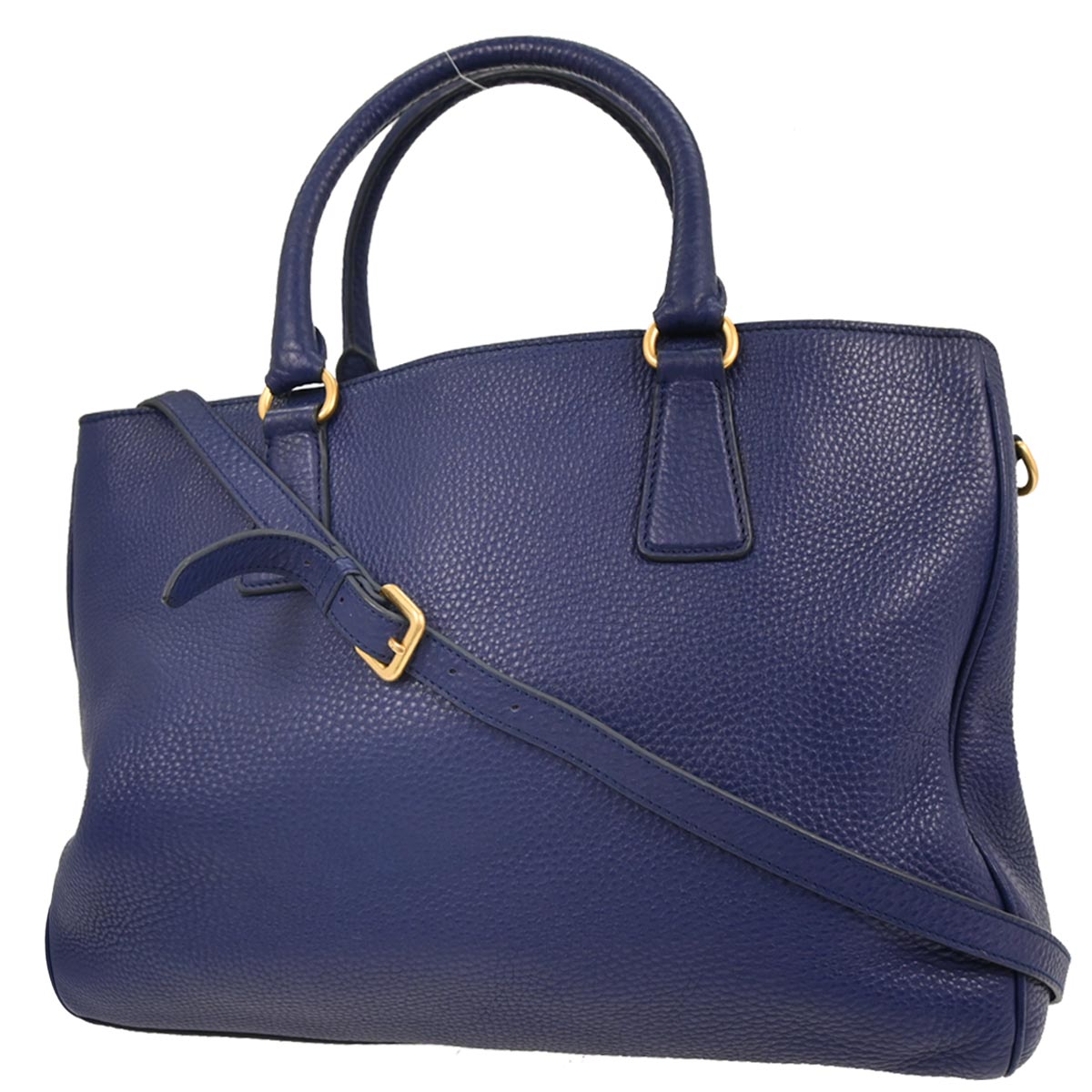 Prada * Blue Leather Tote Handbag