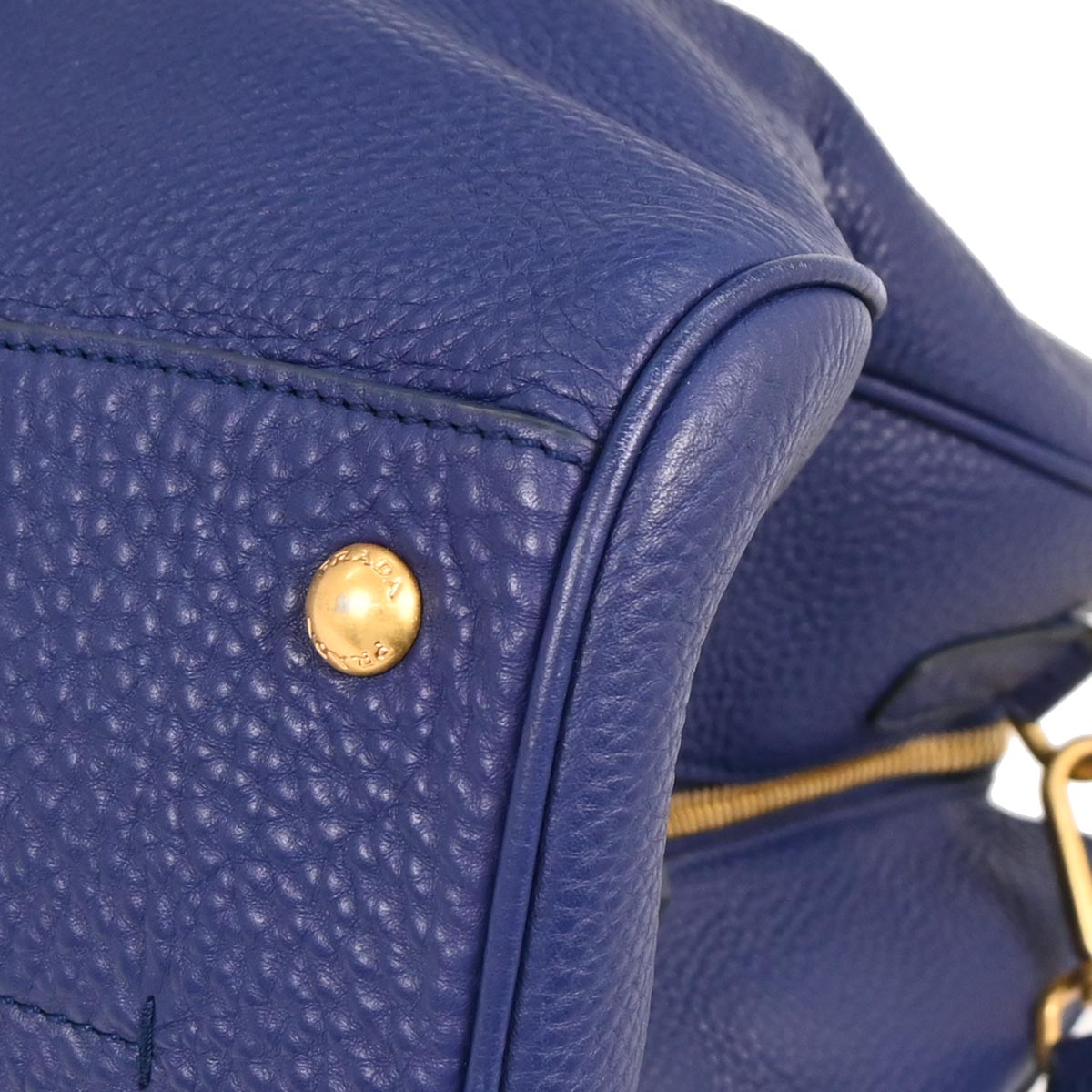 Prada * Blue Leather Tote Handbag