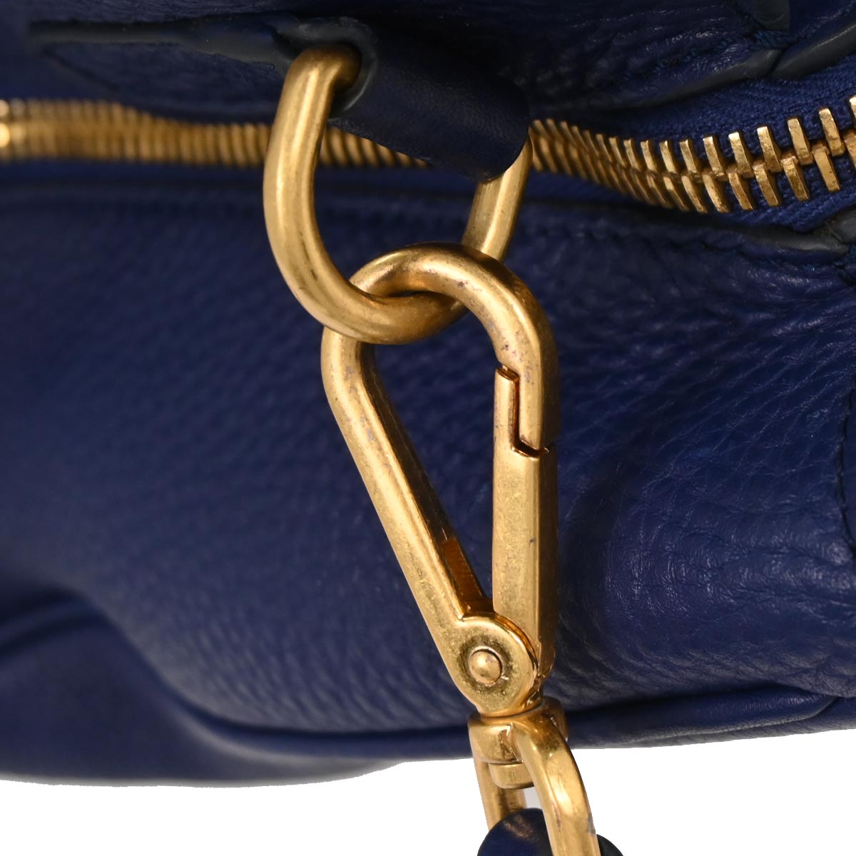 Prada * Blue Leather Tote Handbag