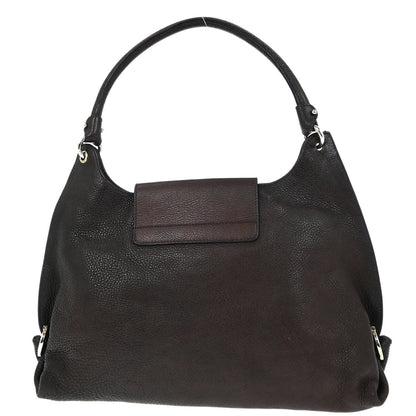 Salvatore Ferragamo Brown Gancini Handbag