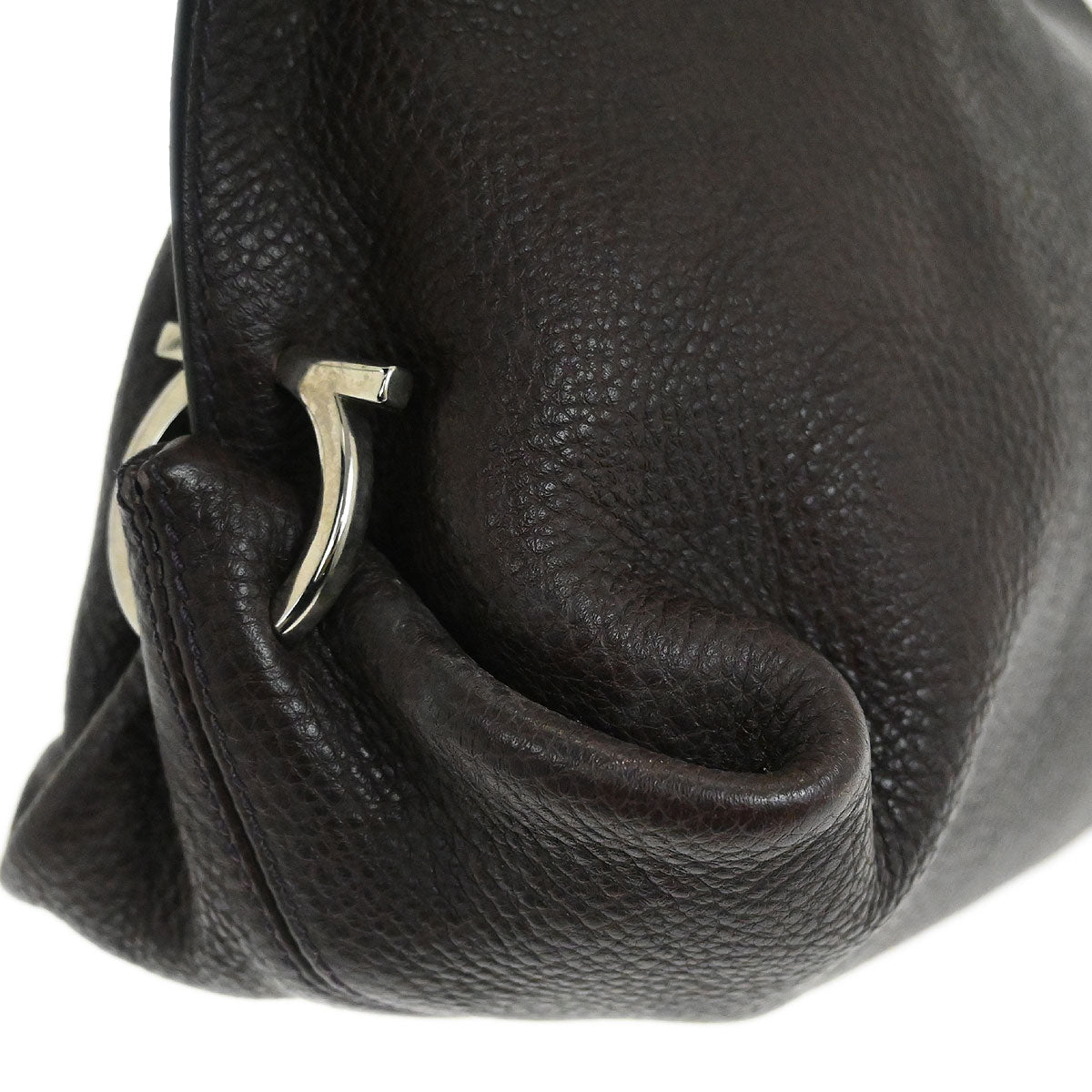 Salvatore Ferragamo Brown Gancini Handbag