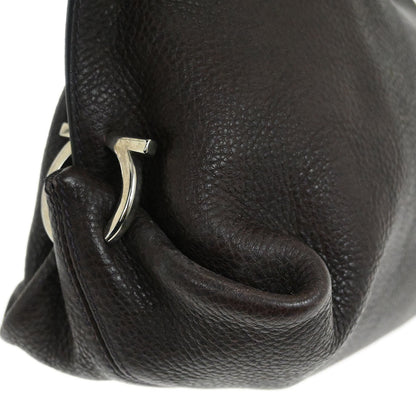 Salvatore Ferragamo Brown Gancini Handbag