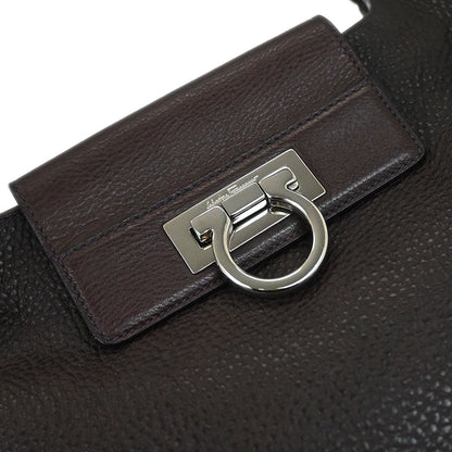 Salvatore Ferragamo Brown Gancini Handbag