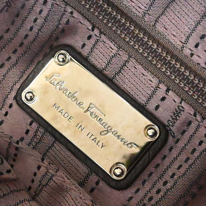 Salvatore Ferragamo Brown Gancini Handbag