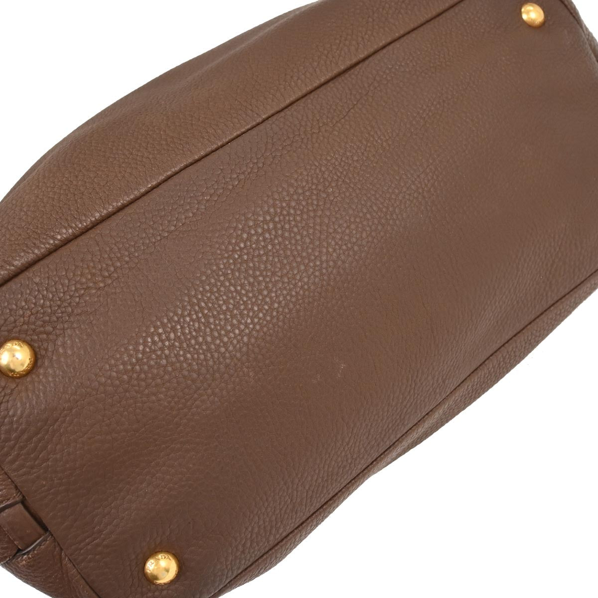 Prada Brown Leather Tote Handbag