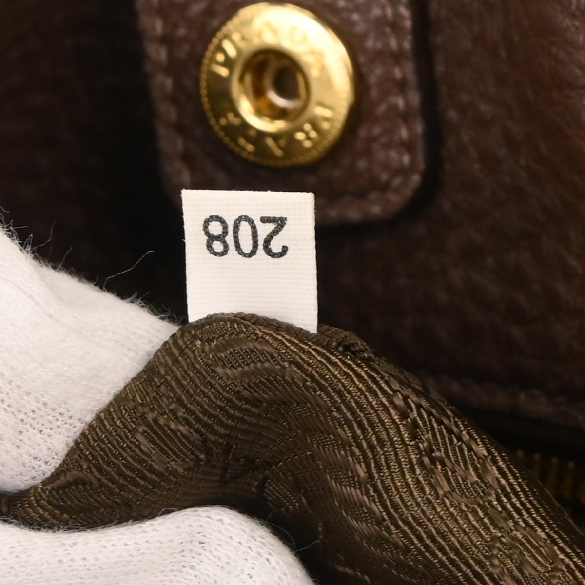 Prada Brown Leather Tote Handbag