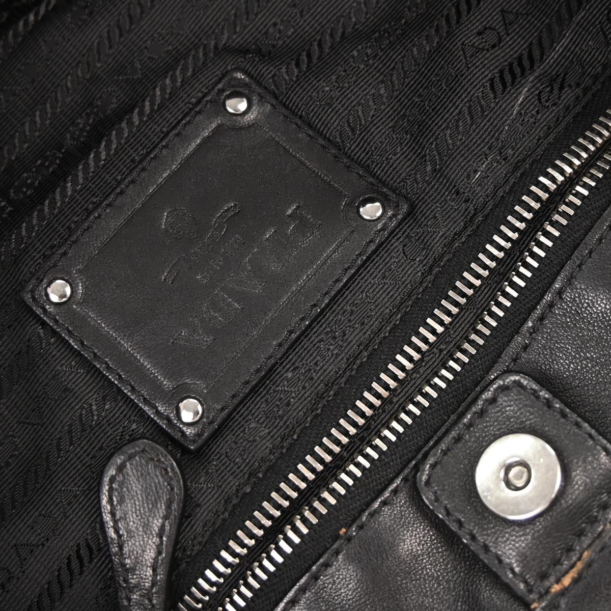 Prada Black Leather Handbag