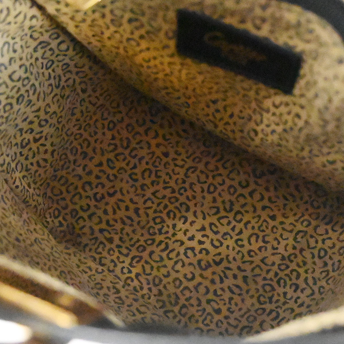 Cartier Black Leather Panthere Handbag