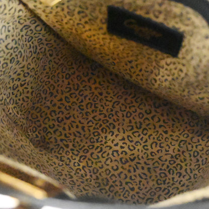 Cartier Black Leather Panthere Handbag