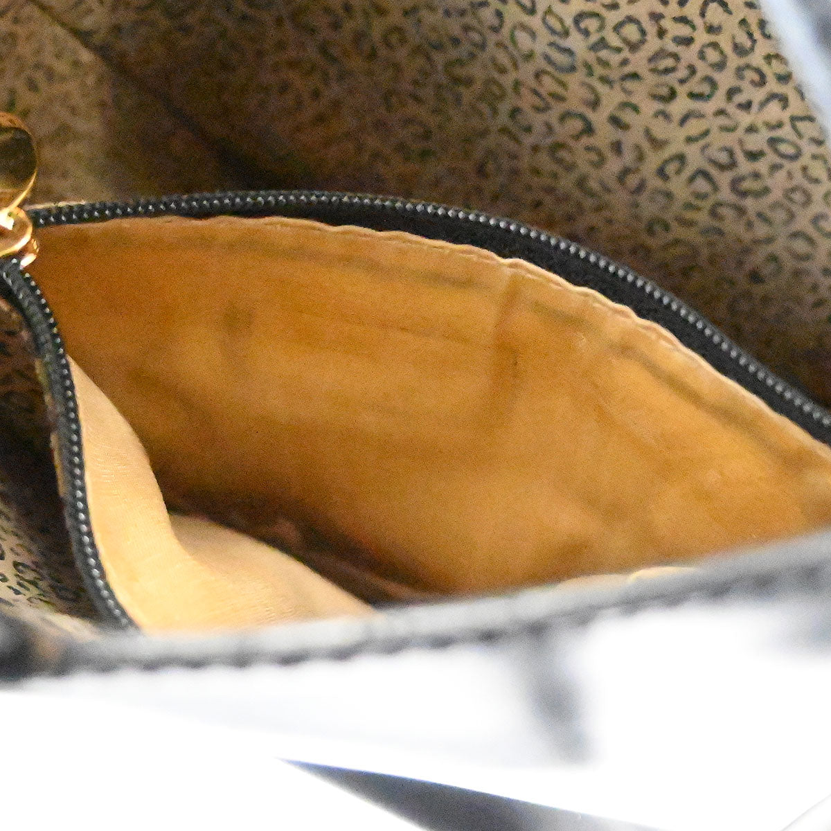 Cartier Black Leather Panthere Handbag