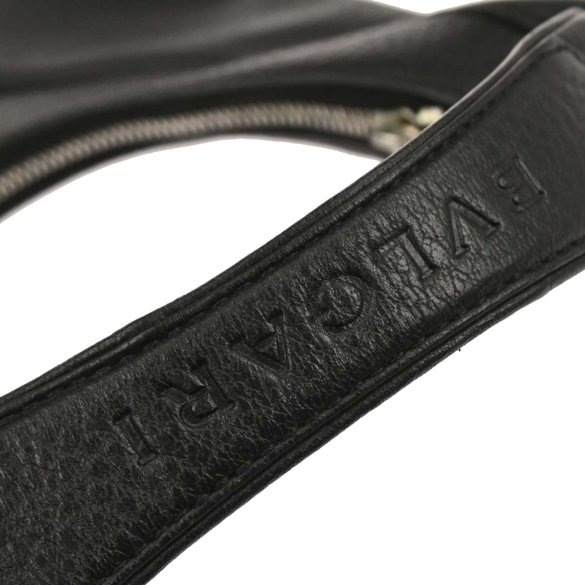 Bvlgari Black Leather Hobo Handbag