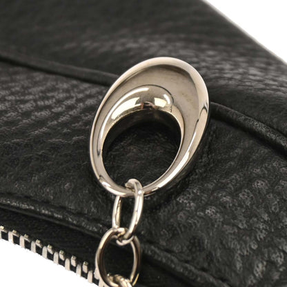 Bvlgari Black Leather Hobo Handbag