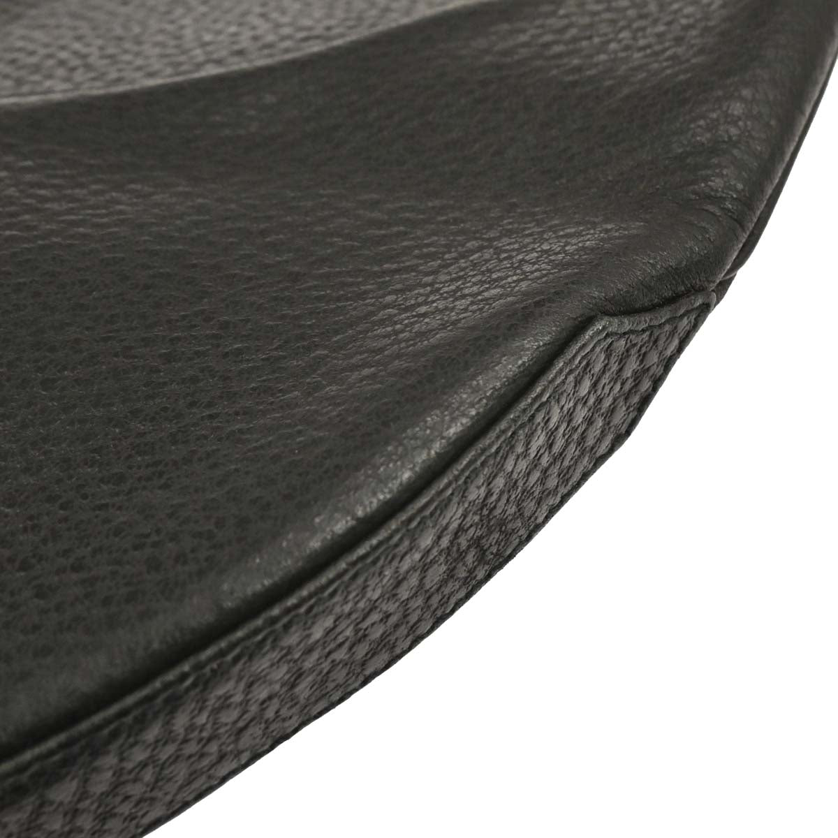 Bvlgari Black Leather Hobo Handbag