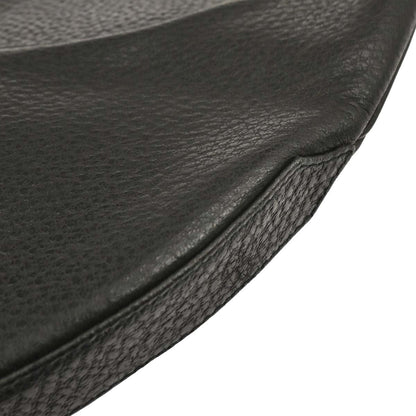 Bvlgari Black Leather Hobo Handbag