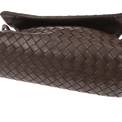 Bottega Veneta Brown Lambskin Intrecciato Handbag