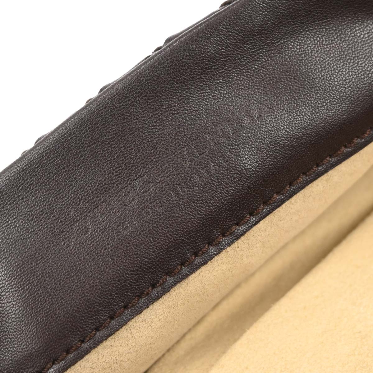 Bottega Veneta Brown Lambskin Intrecciato Handbag