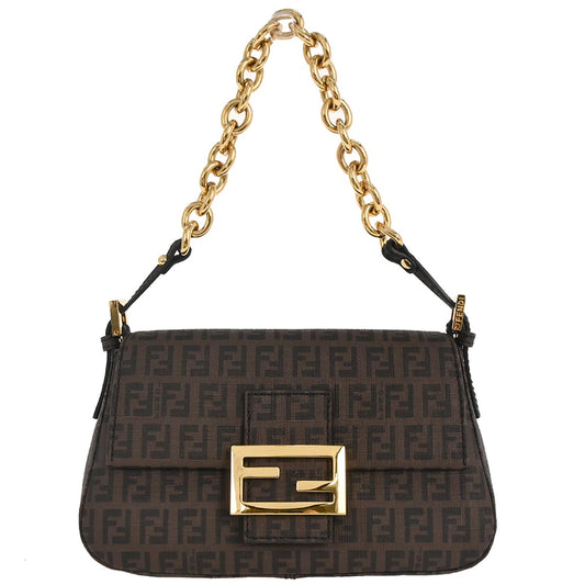 Fendi Brown PVC Zucchino Handbag
