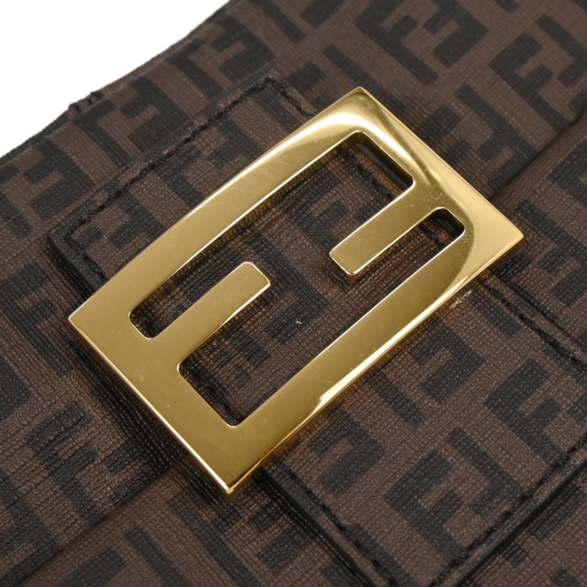 Fendi Brown PVC Zucchino Handbag