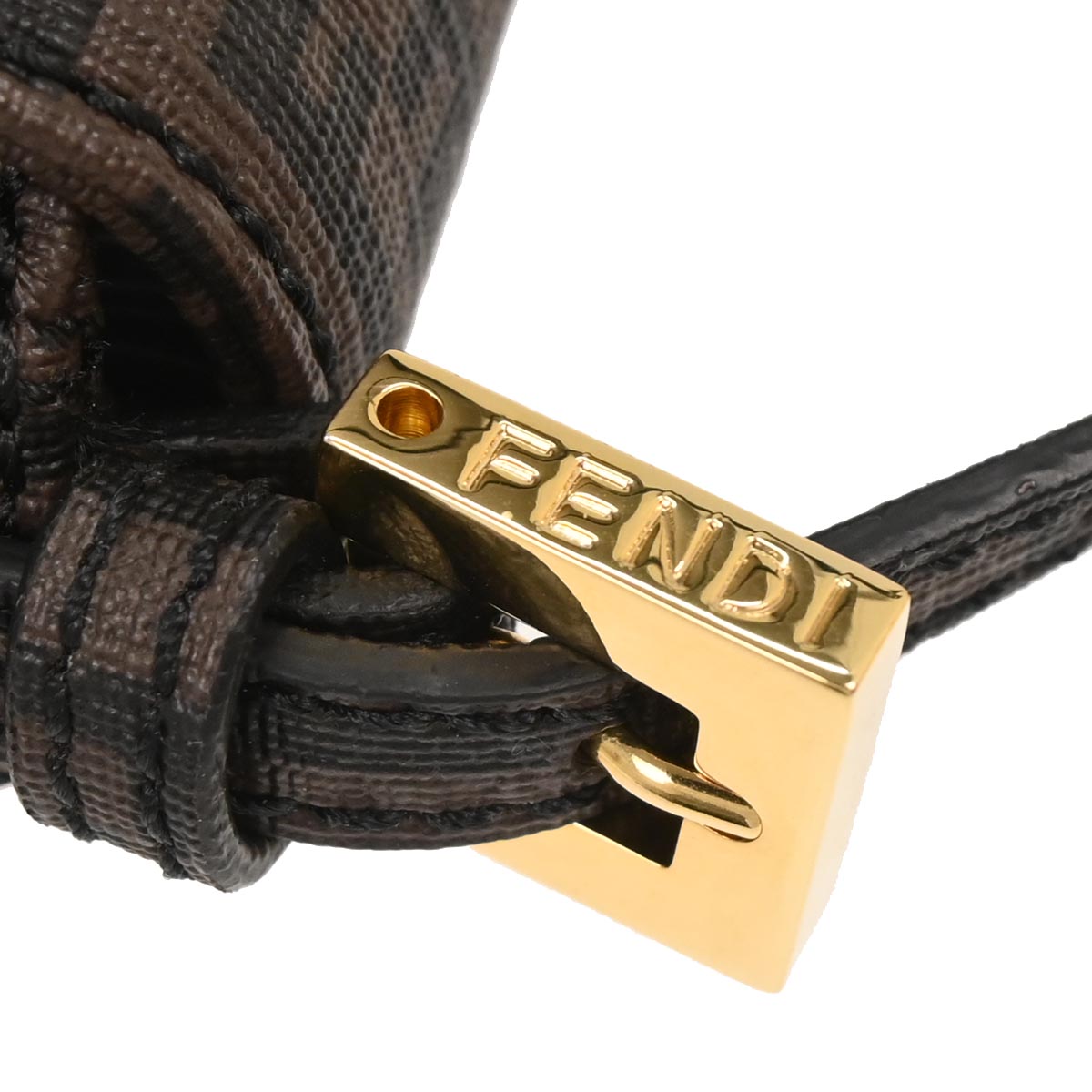 Fendi Brown PVC Zucchino Handbag