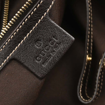 Gucci Beige Canvas GG Horsebit Handbag