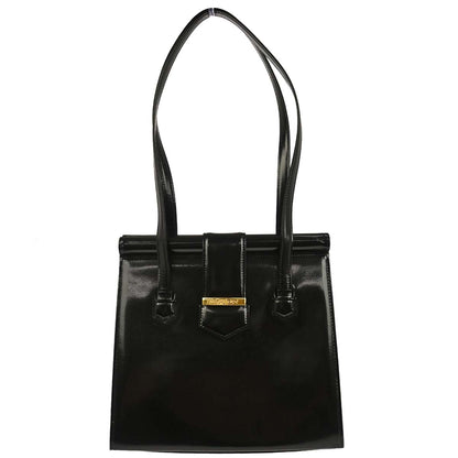 Yves Saint Laurent Black Patent Leather Handbag