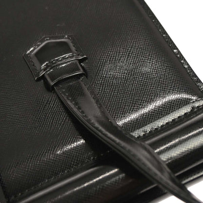 Yves Saint Laurent Black Patent Leather Handbag