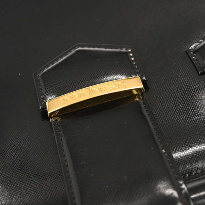 Yves Saint Laurent Black Patent Leather Handbag