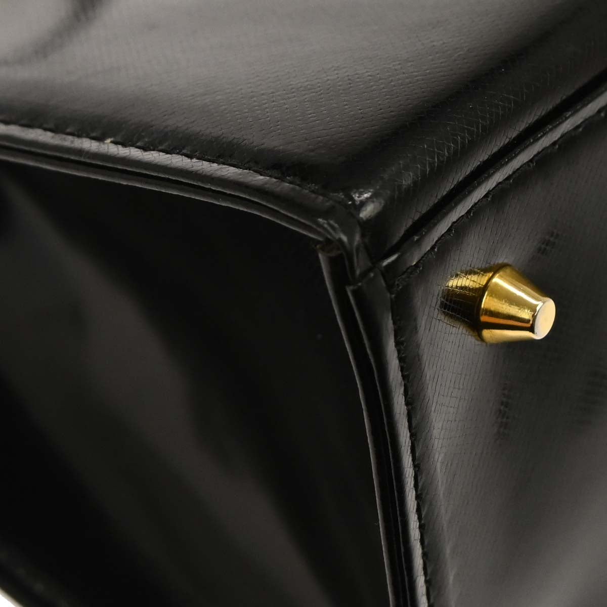 Yves Saint Laurent Black Patent Leather Handbag