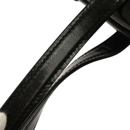 Yves Saint Laurent Black Patent Leather Handbag