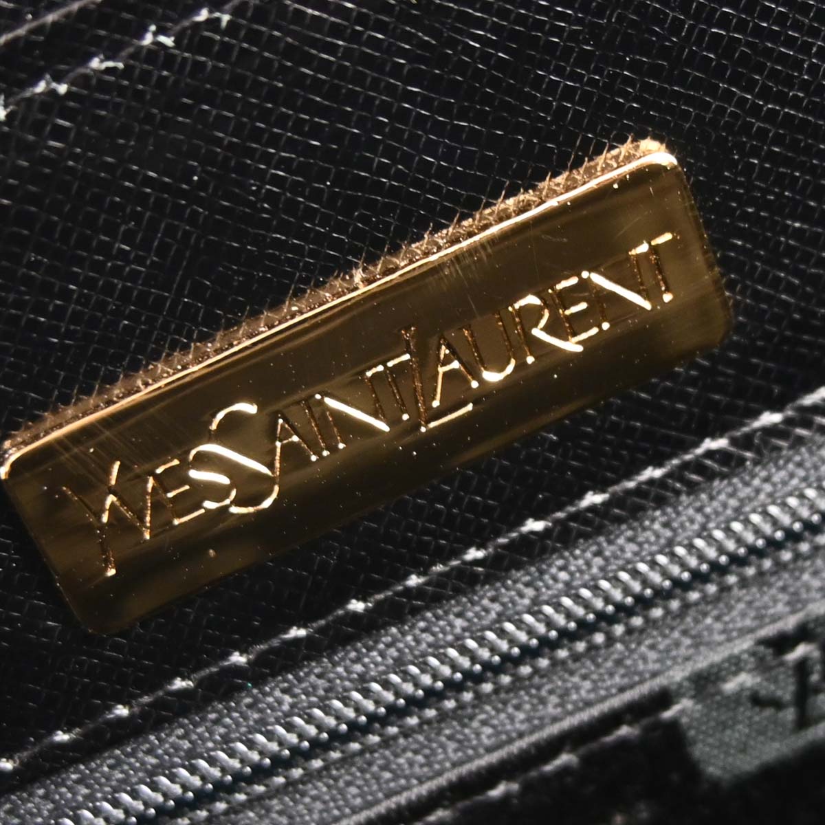 Yves Saint Laurent Black Patent Leather Handbag