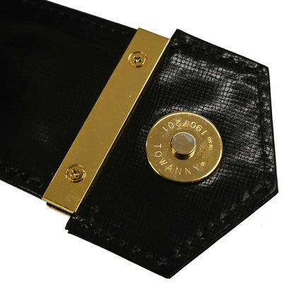 Yves Saint Laurent Black Patent Leather Handbag