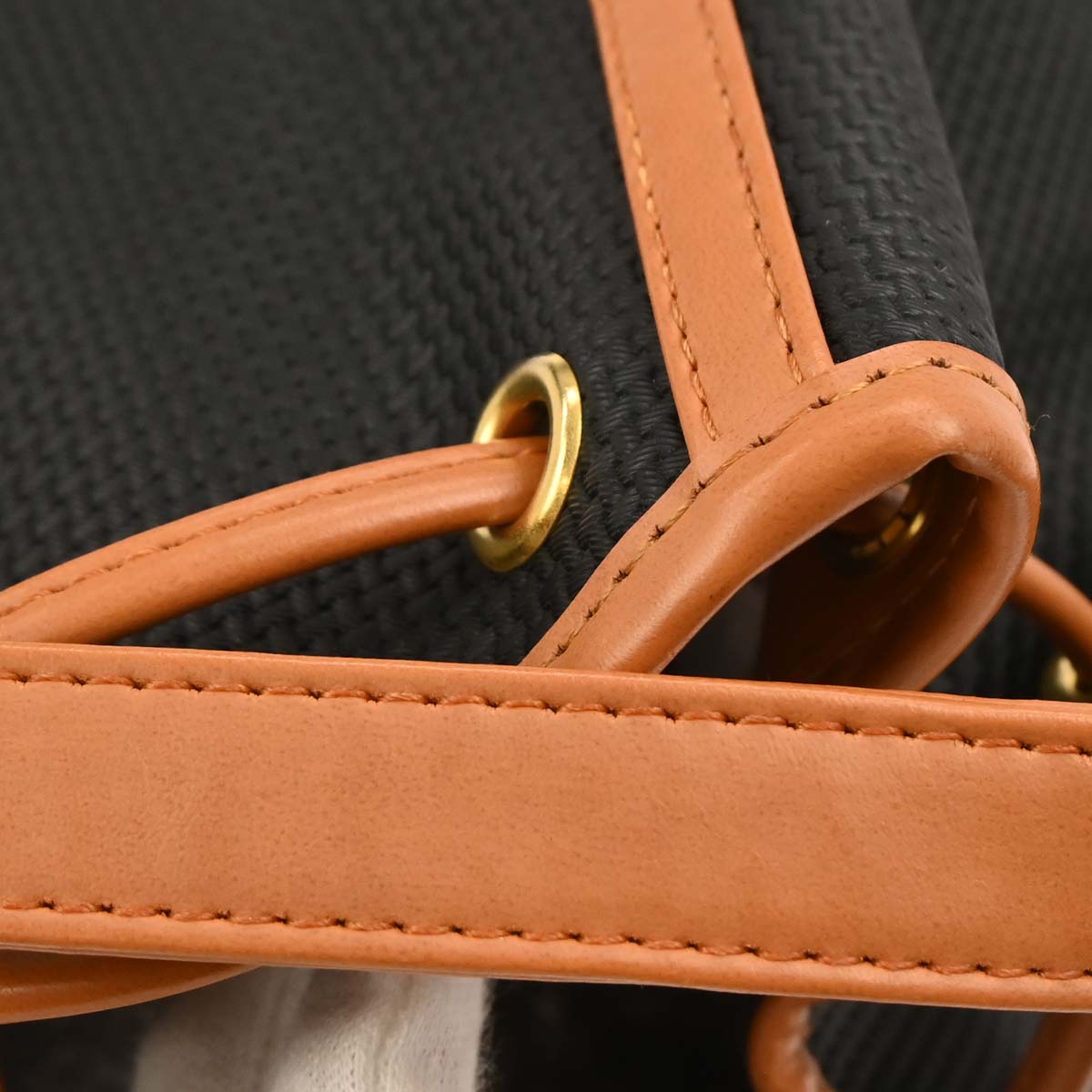 Yves Saint Laurent Black Canvas Shoulder Bag