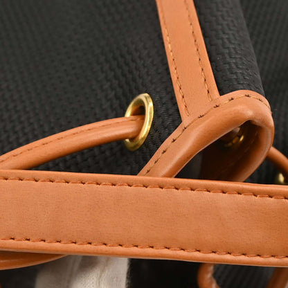 Yves Saint Laurent Black Canvas Shoulder Bag