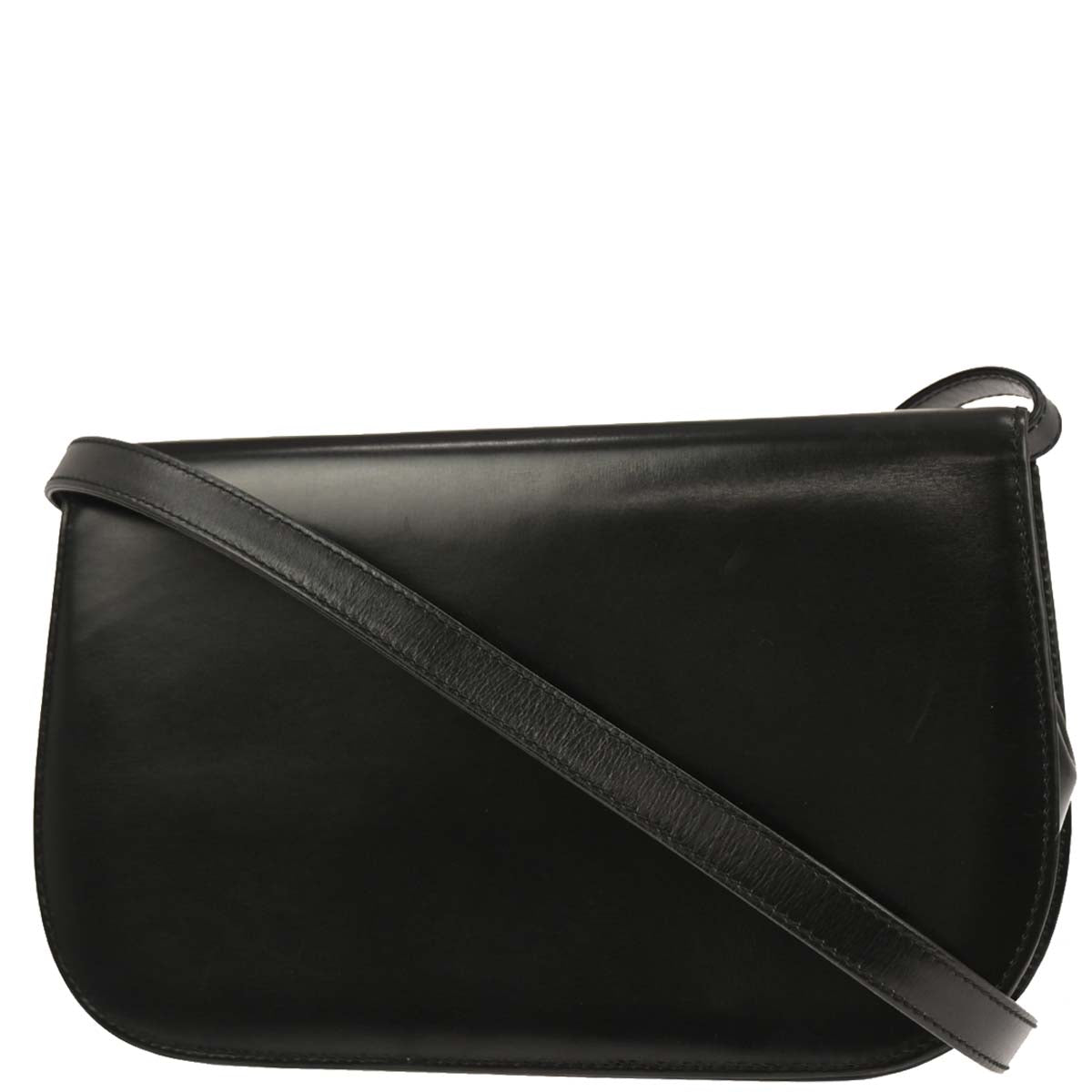 Gucci Black Leather Bamboo Shoulder Bag
