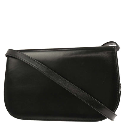 Gucci Black Leather Bamboo Shoulder Bag