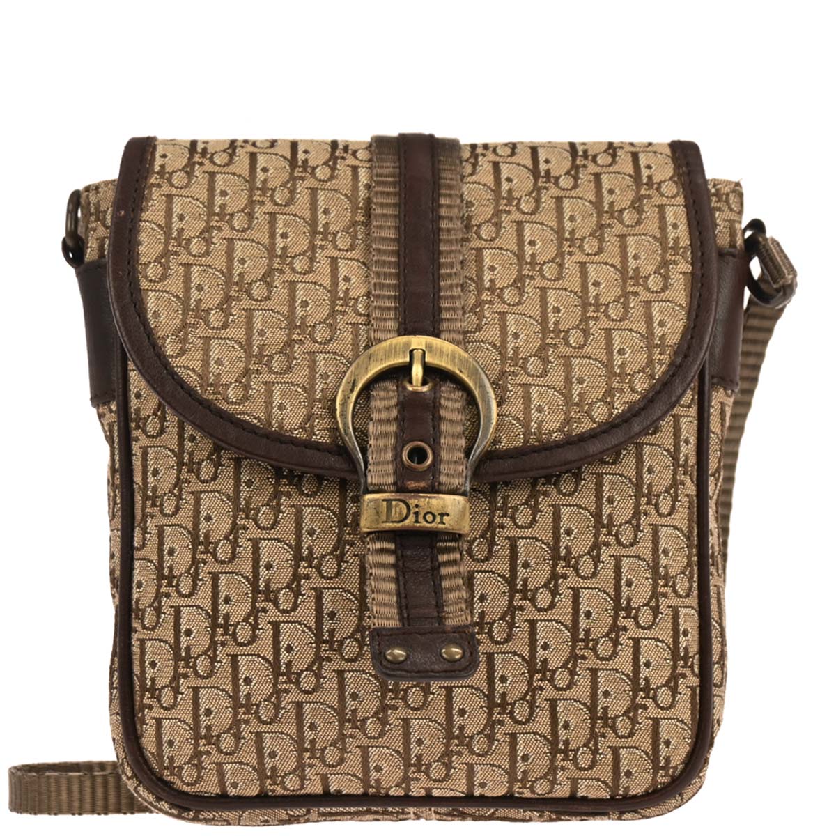 Christian Dior Beige Trotter Shoulder Bag