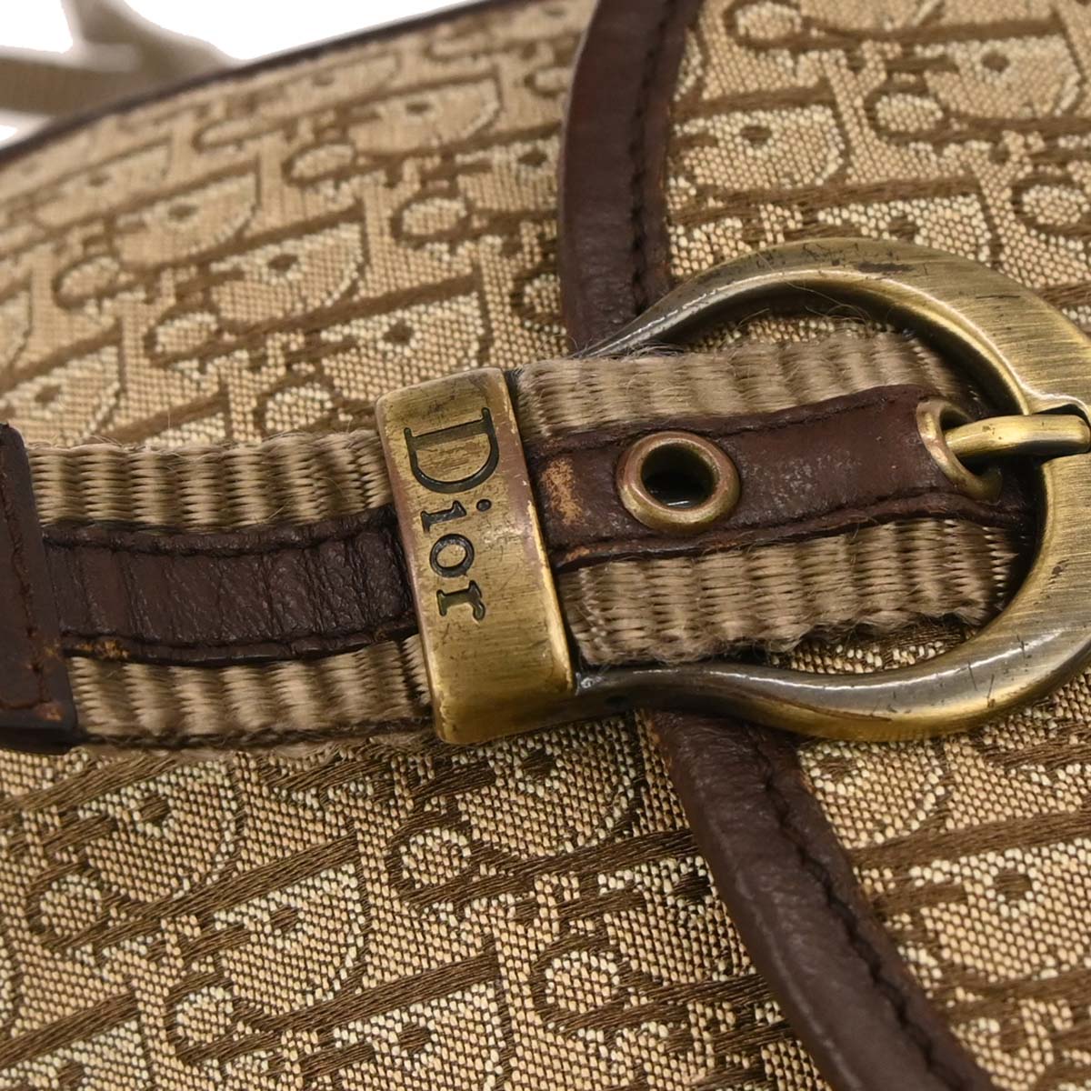 Christian Dior Beige Trotter Shoulder Bag