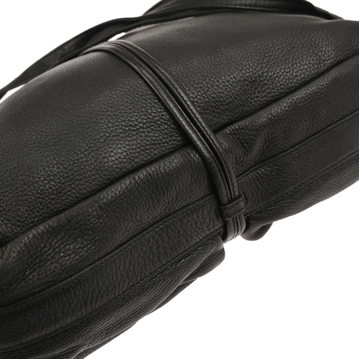 Gucci Black Leather Jungle Bamboo Shoulder Bag