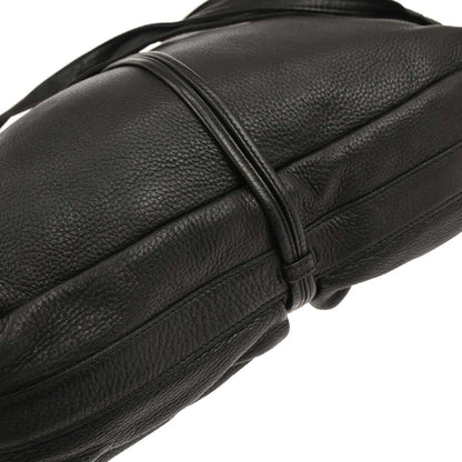 Gucci Black Leather Jungle Bamboo Shoulder Bag